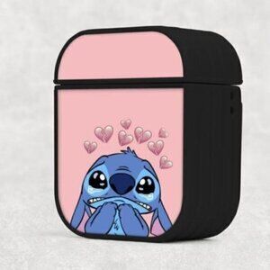 Stitch Heartbreak Pink Airpod Case